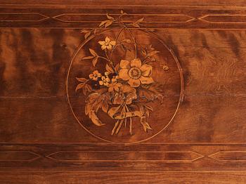 A Gustavian marquetry and gilt brass-mounted table by Georg Haupt (master 1770-1784).