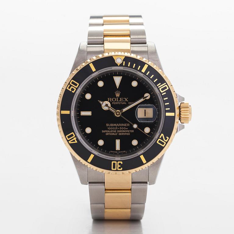 Rolex, Submariner, wristwatch, 40 mm.