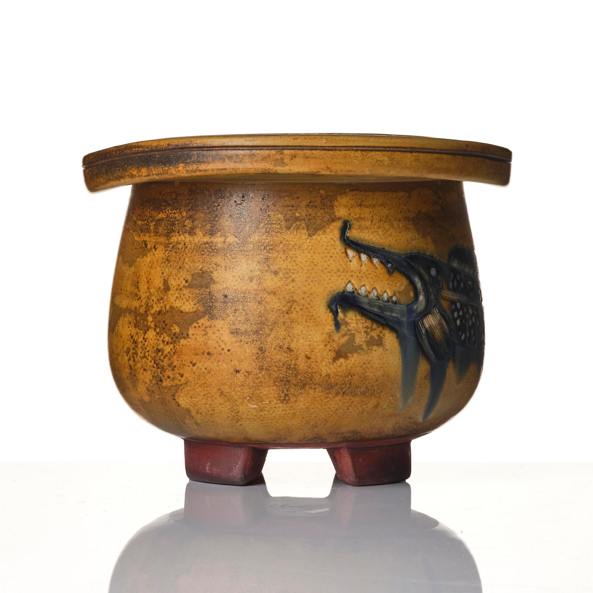 Wilhelm Kåge, a Farsta stoneware urn, Gustavsberg Studio 1953, provenance Wilhelm Kåge.