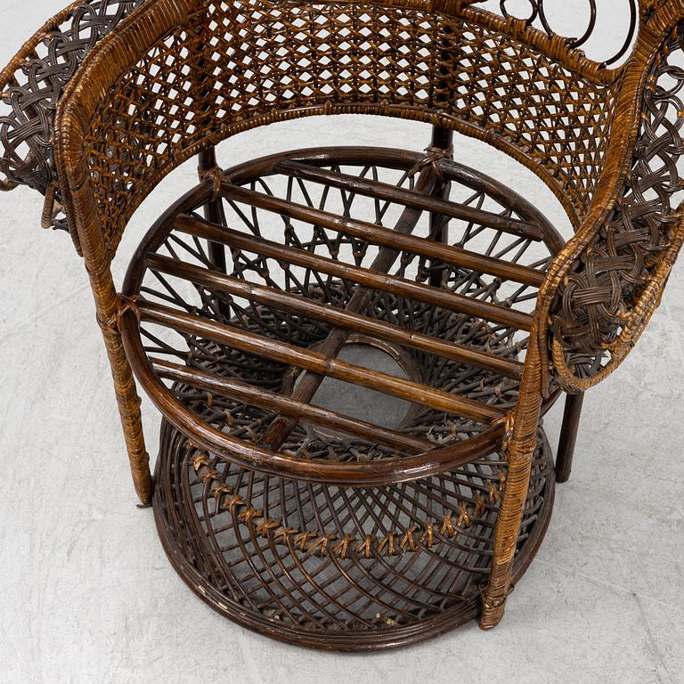 A wicker chair, second half of the 20th Century.