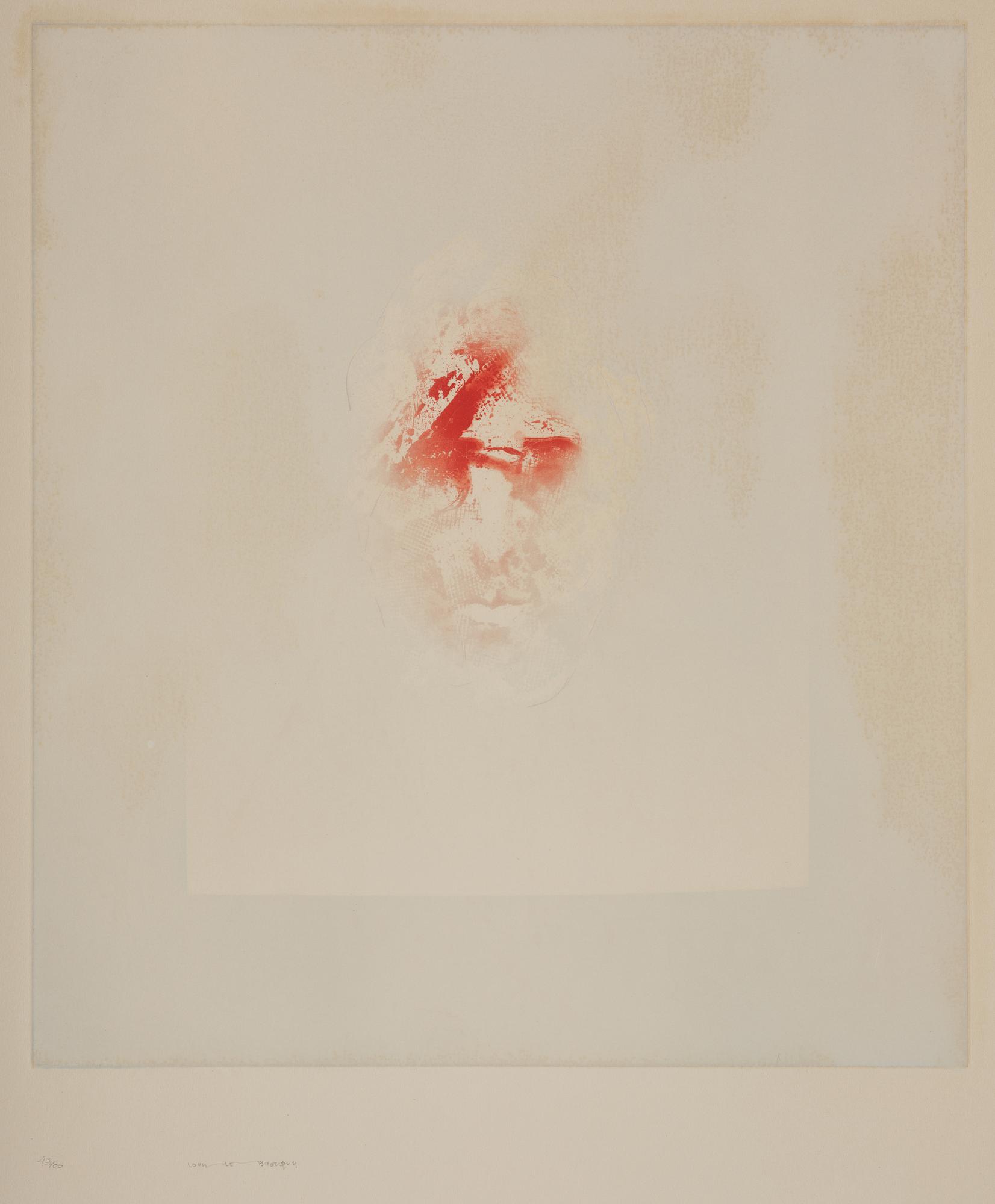 Louis Le Brocquy, "W.B. Yeats" from: "Hommage aux Prix Nobel" (The Nobel Prize Portfolio).