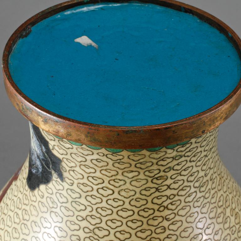 VAS, orientalisk, cloissoné, tidigt 1900-tal.
