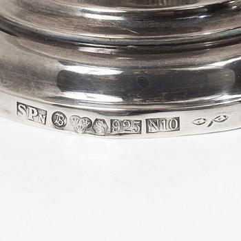 A pair of Swedish sterling silver bowls, mark of Guldsmed S Petersson i Söderhamn Ab, Bollnäs 1987.