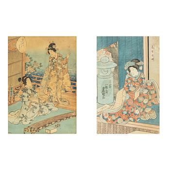 Utagawa Kunisada, figurscener.