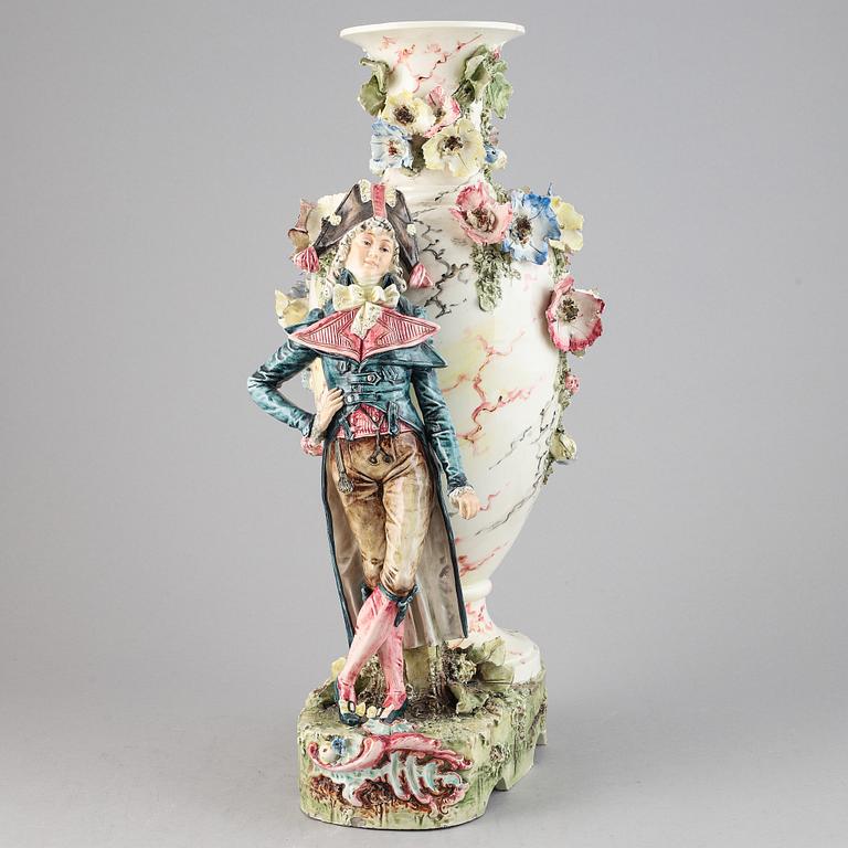 Vase, porcelain, rococo style, 1900's.