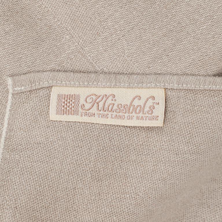 DUKAR, 2 st och LÖPARE, linne, Klässbols Linneväveri.