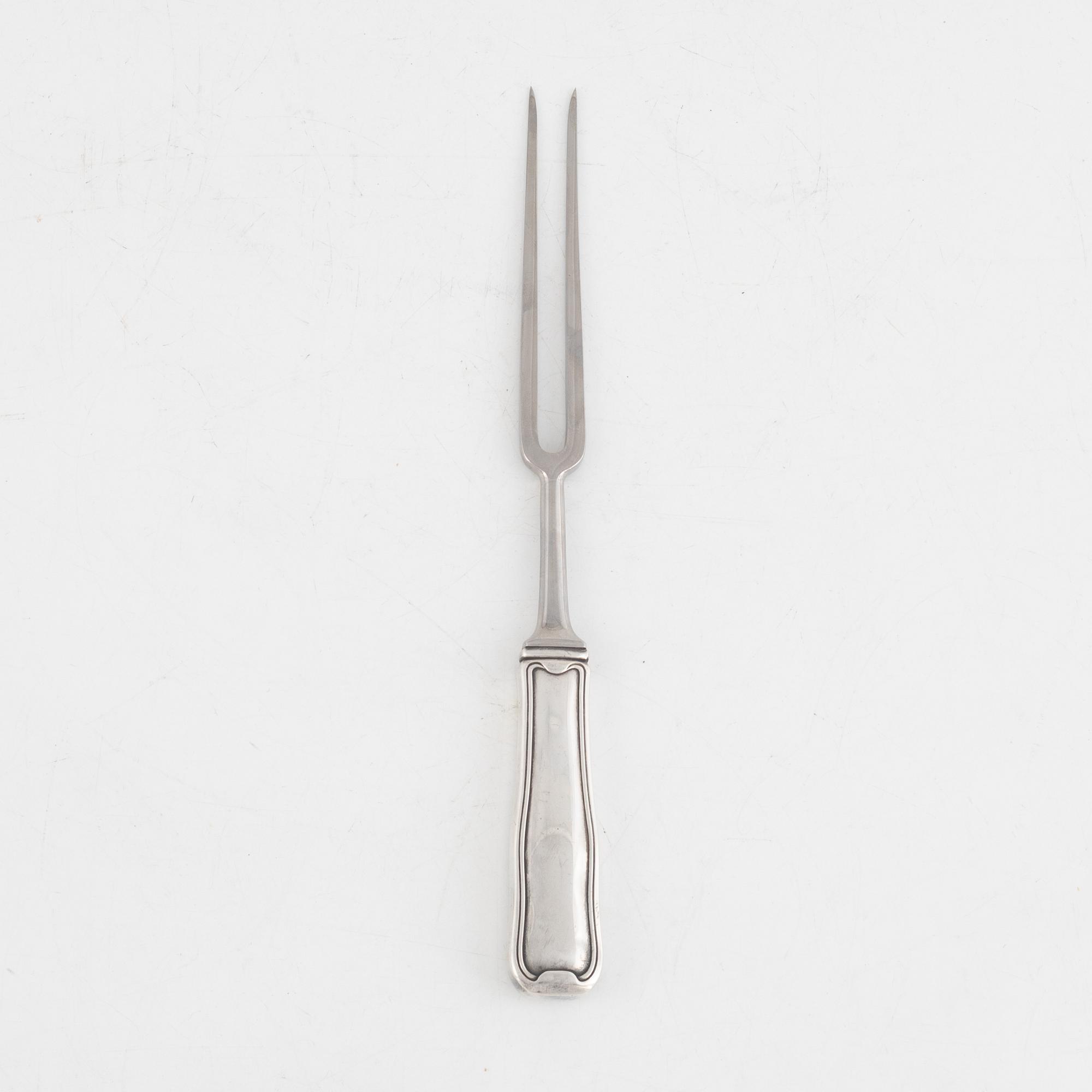 Georg Jensen, tranchergaffel, sterlingsilver, Gammal Dansk/Old Danish, Danmark.