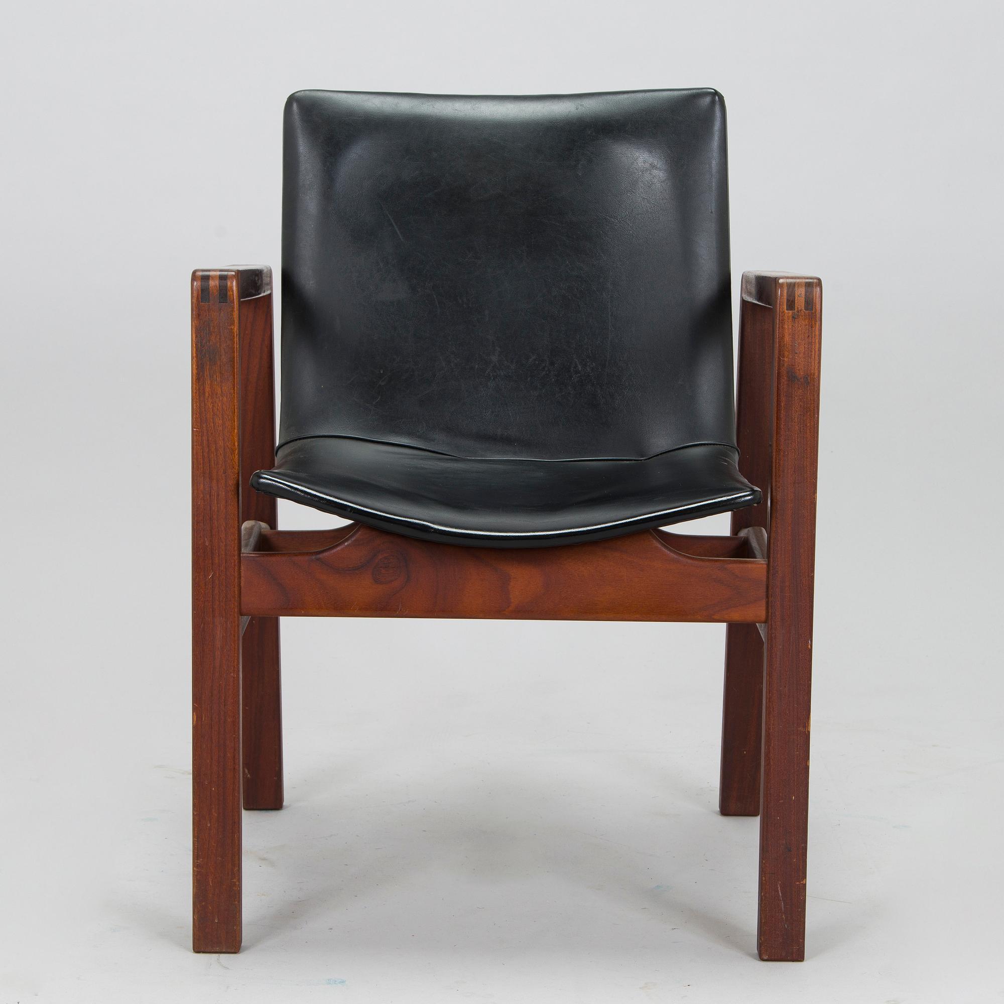 Carl Gustaf Hiort af Ornäs, nojatuoli, "Hamlet", Puunveisto Oy - Träsnideri Ab, 1960-luku.