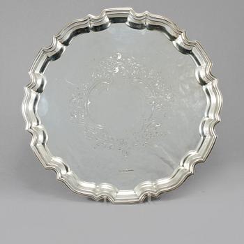 BRICKA, silver, Birmingham, 1961, vikt ca 1030 g.