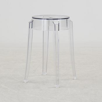 PHILIPPE STARCK, a 'Charles Ghost' stool from Kartell.