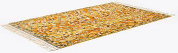 Barbro Nilsson, a carpet, 'Violetta gul', knotted pile, c. 210 x 130 cm, signed AB MMF BN.