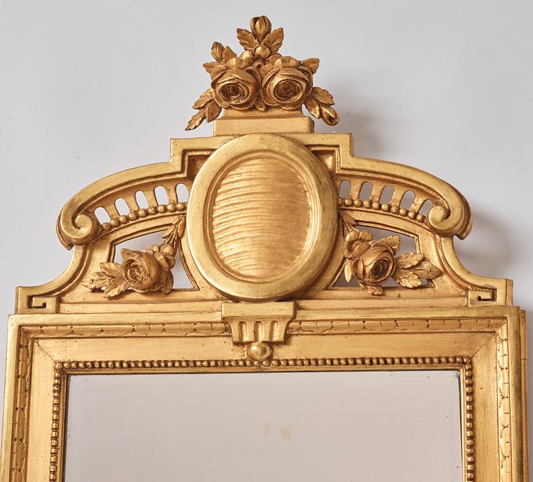 A Gustavian mirror by J. Åkerblad 1784.