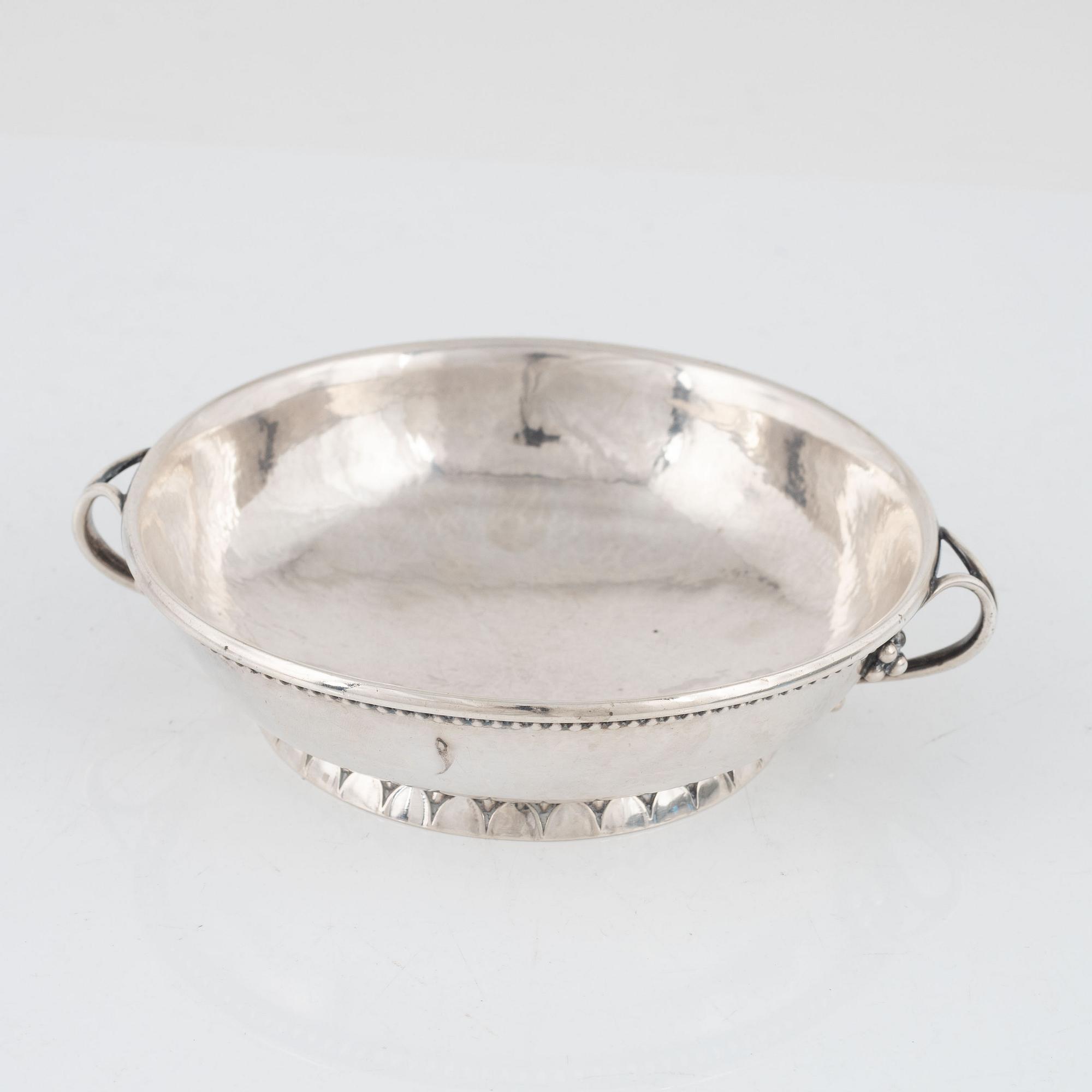 Skål, sterlingsilver, design nr 158, Georg Jensen, Köpenhamn, 1915-1919.
