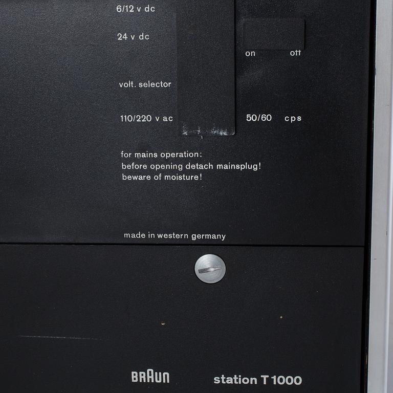 RADIO, Braun T1000, formgiven av Dieter Rams för Braun 1962.