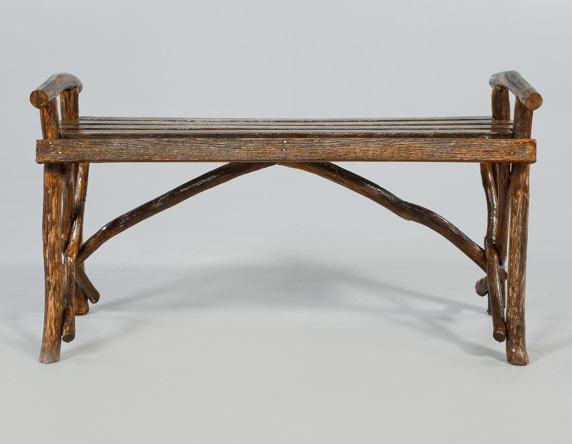TRÄDGÅRDSGRUPP, 5 delar, s k grenmöbler, 1900-tal.
