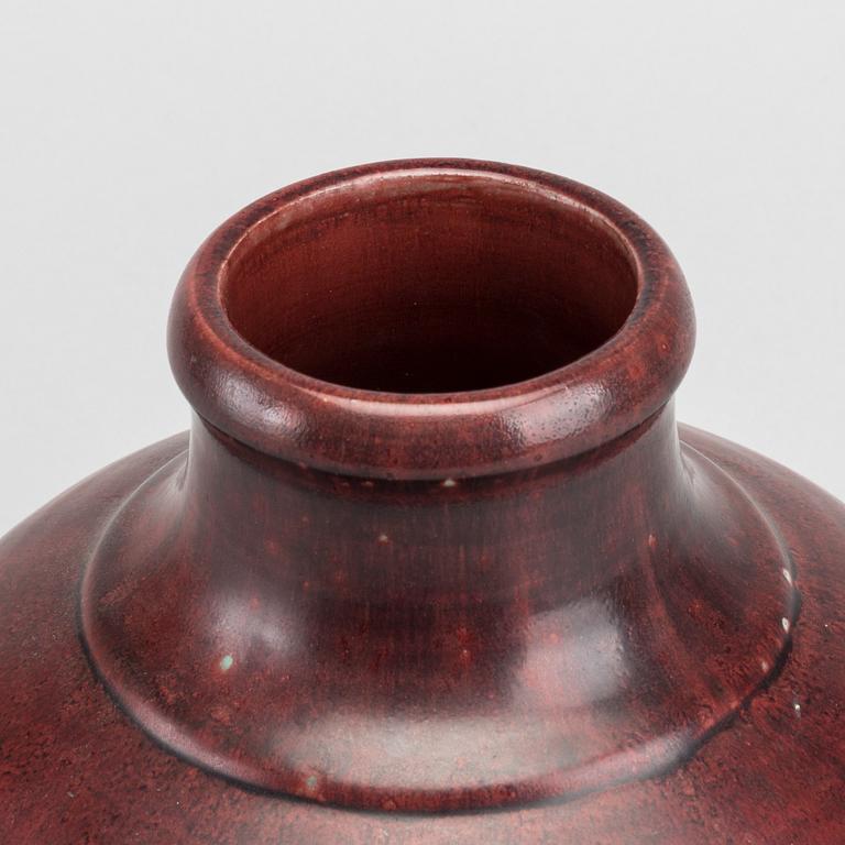 A VASE, STONEWARE BY CARL HALIER FOR ROYAL COPENHAGEN. DENMARK.