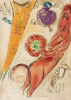 314. Marc Chagall, "La tour Eiffel à l'âne".