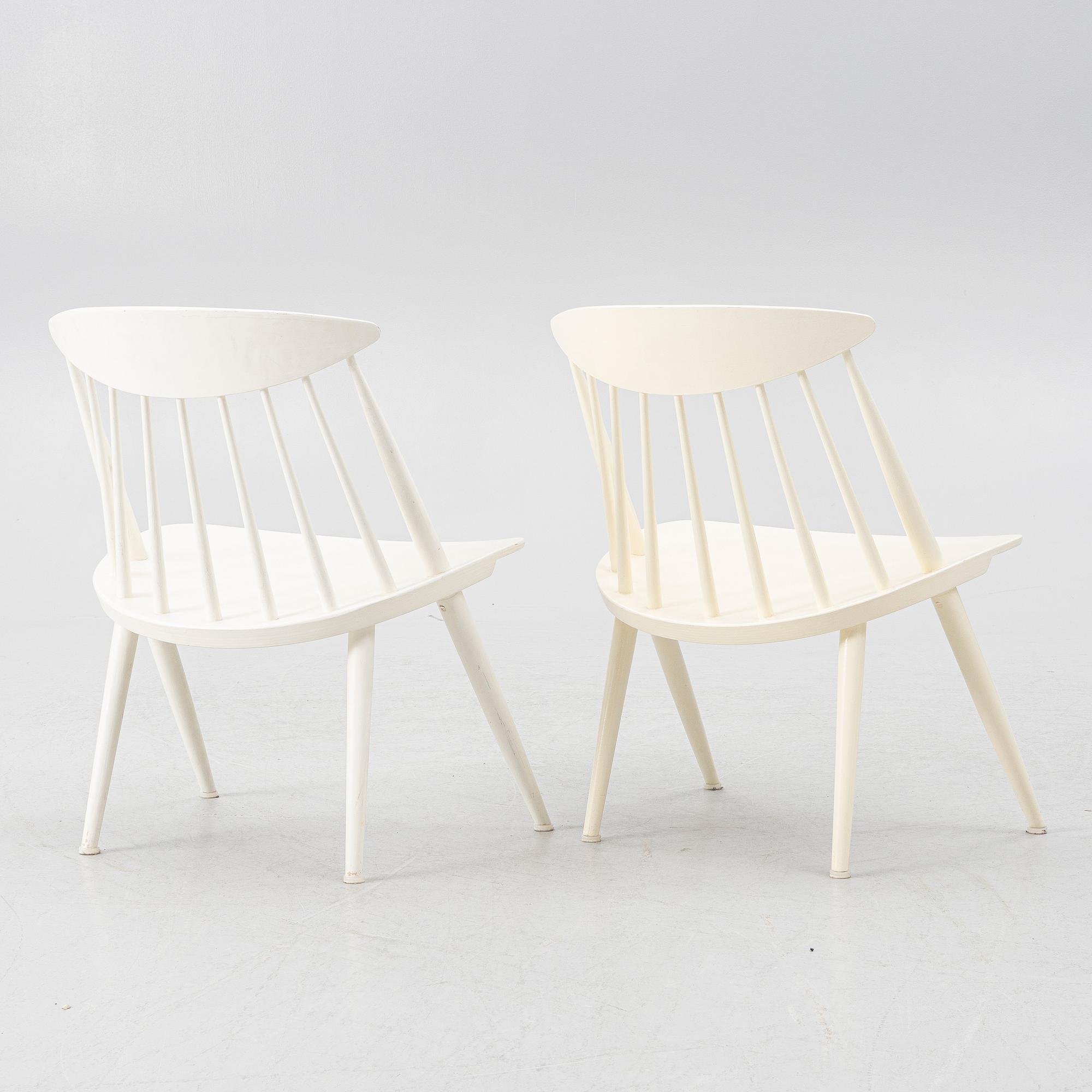 Gillis Lundgren, a pair of 'Jo' chairs, IKEA, 1960's.