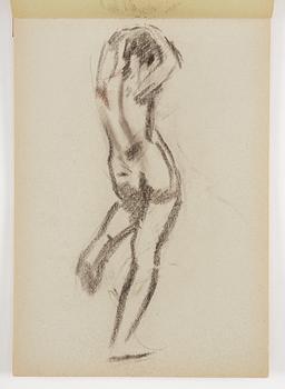 Lotte Laserstein, 3 skissblock med teckningar.