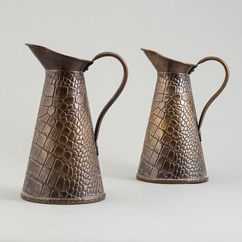 JOSEPH SANKEY & SON, VINKANNOR, ett par, Bilson, Wolverhampton, 1900-talets början.