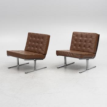 Karl Erik Ekselius, armchairs, a pair, "F60", for JOC möbler, Vetlanda, 1970s.