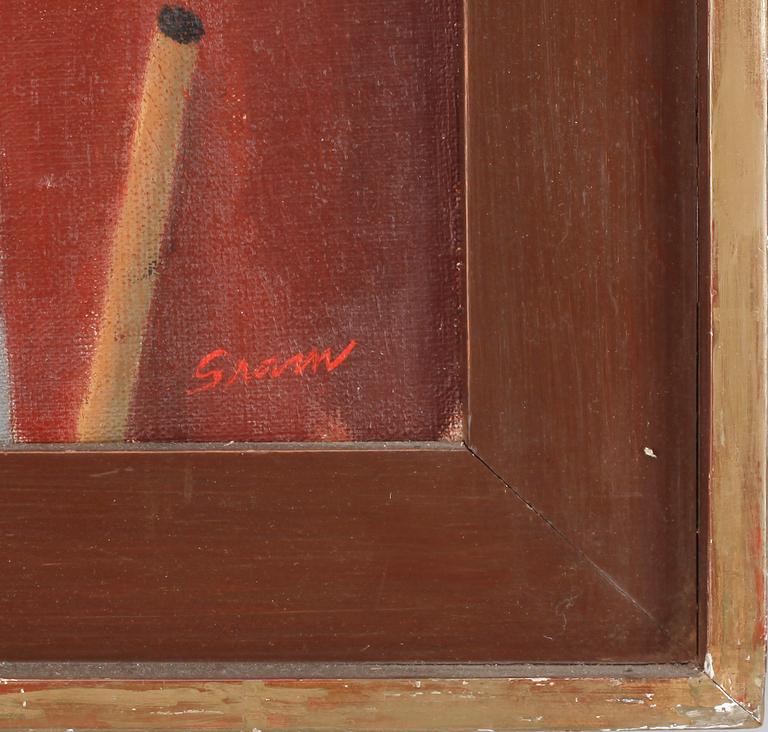 LENNART GRAM, olja på duk, sign.