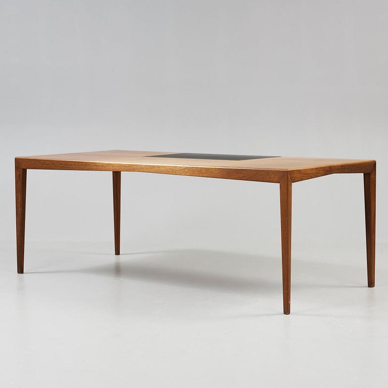 A teak desk possibly by Severin Hansen, Haslev Møbelsnedkeri, Denmark 1950's.