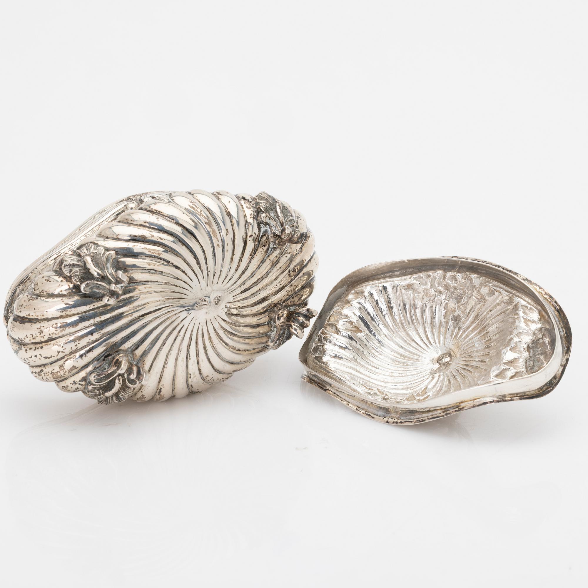 Silver sugar bowl, Historicism, Germany, early 20th century.