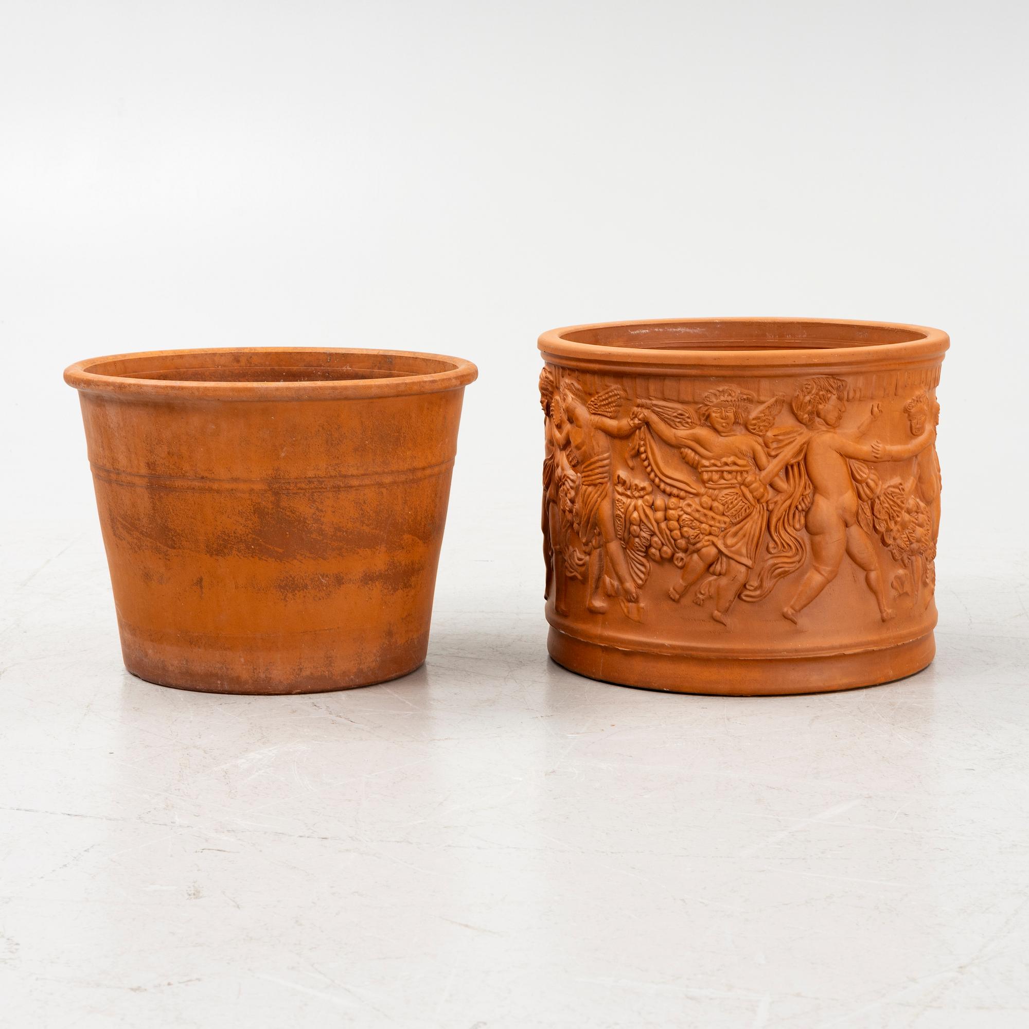 Ytterfoder, 2 st, Bitossi, Italien, 1900-talets andra hälft.