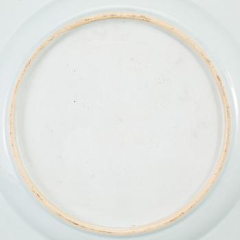 A Chinese famille rose export porcelain serving dish, Qing dynasty, Qianlong (1736-95).