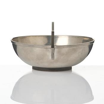 Guldsmedsaktiebolaget (GAB), tobacco jar and bowl, Stockholm, 1930s.