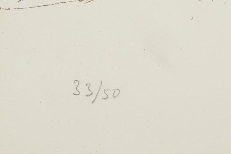 Jean Capdeville, färglitografi, signerad och numrerad 33/50.