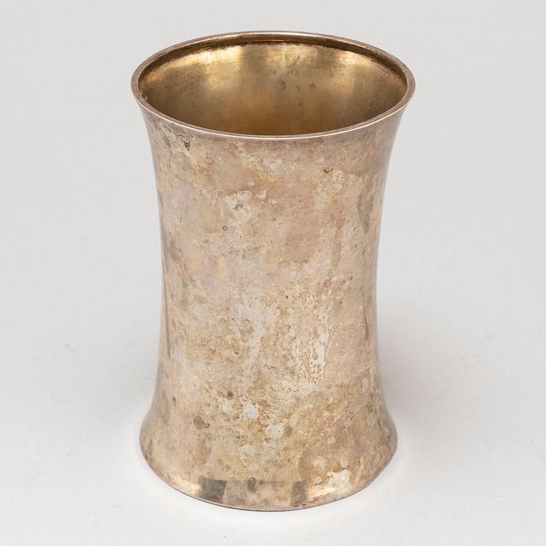 A silver jug made by Axel Bergman, Stockholm in 1904.