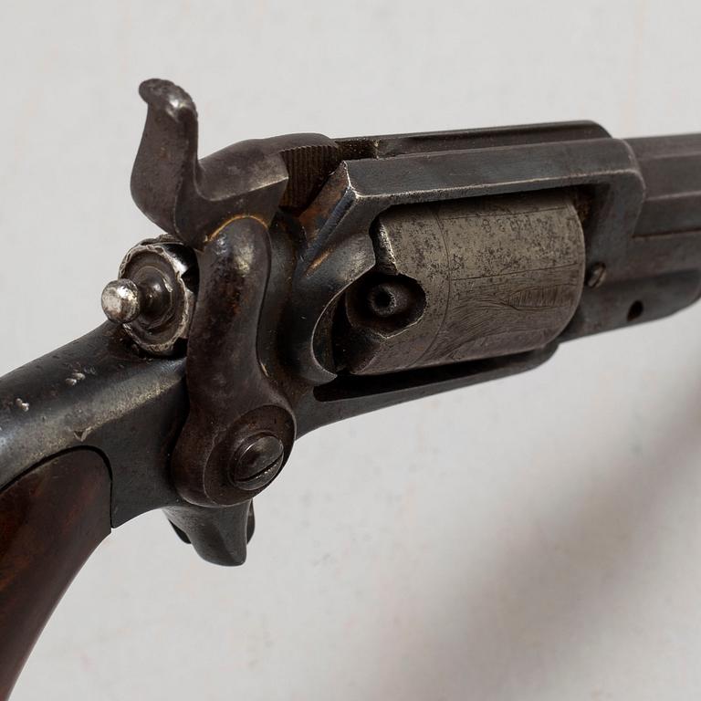 A percussion Colt 1855 Sidehammer, 'Root', caliber .28, No 14138, manufactured 1856.