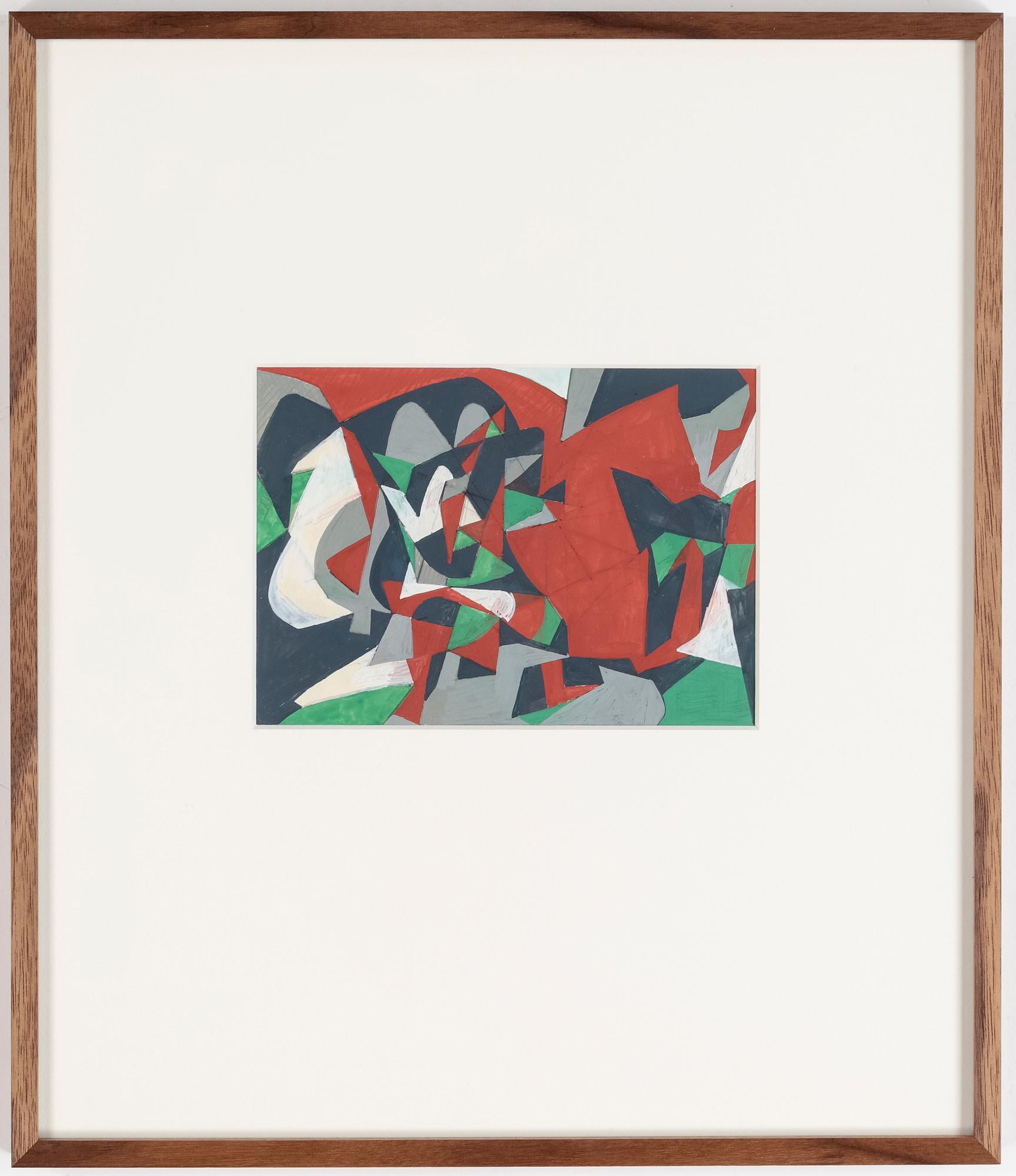 PER ERIK BÖKLIN, gouache och blyerts. Signerad och daterad -57 a tergo.