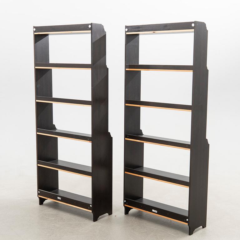 Bokhyllor, ett par, "Leksvik", IKEA.