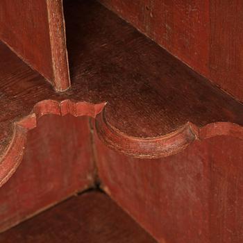 A Swedish polychrome-painted baroque cupboard, late 17th century / circa 1700.