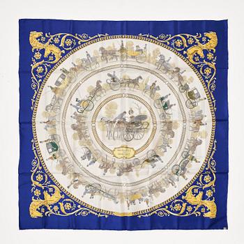 Hermès, scarf, “La Promenade de Longchamps”.