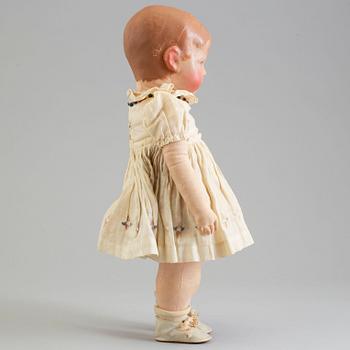 A Käthe Kruse doll, Germany 1930-40s.