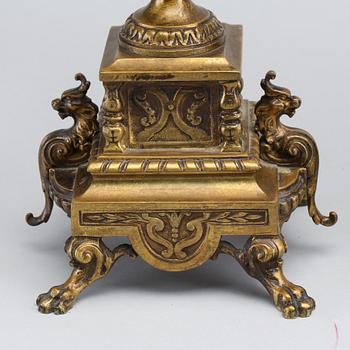 MANTEL PIECE, 2 PCS, early 20th century,