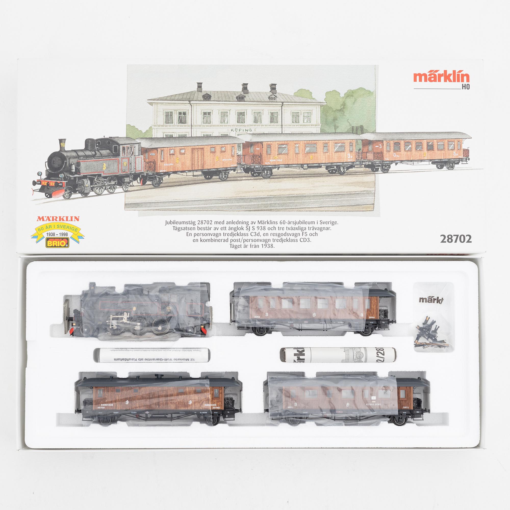 Märklin, a trainset, model no 28702, gauge H0, in box.