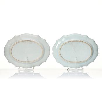 A set of five famille rose serving dishes, Qing dynasty, Qianlong (1736-95).
