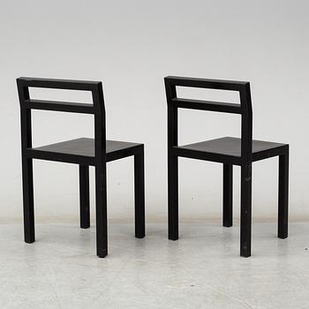 BORIS BERLIN/POUL CHRISTIANSEN, bord med två stolar, "Non", Komplot design, Källemo.