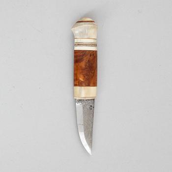 Jan Lindfors, a reindeer antler knife, signed JL.