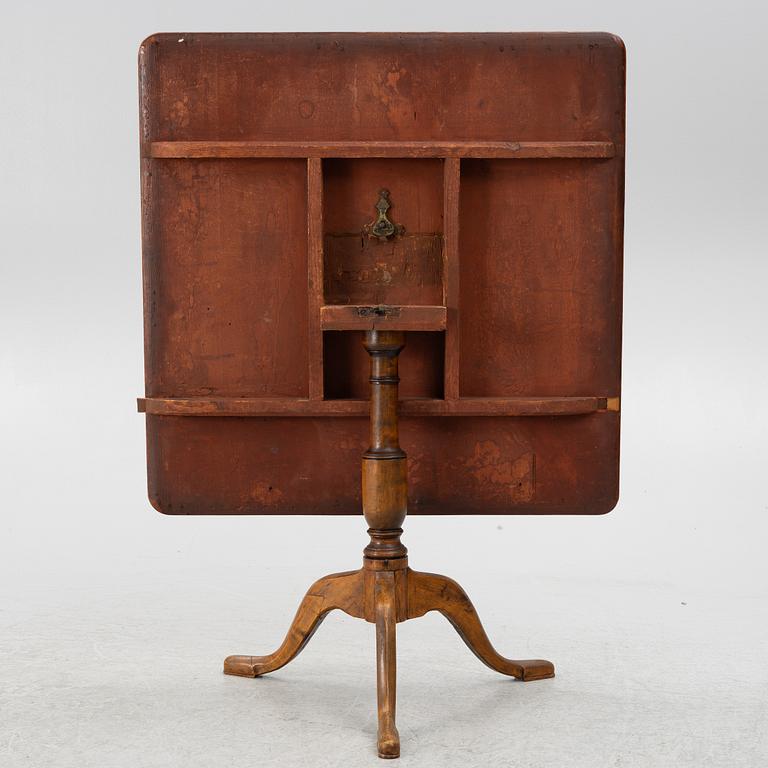 Fällbord, omkring år 1800.