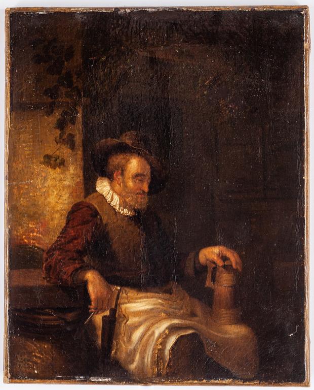 Quiringh Gerritsz van Brekelenkam, circle of, oil on canvas.
