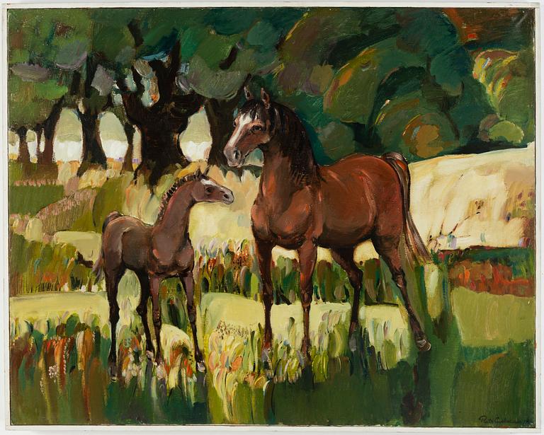 PIOTR GRABOWSKI, oil on canvas, signed.