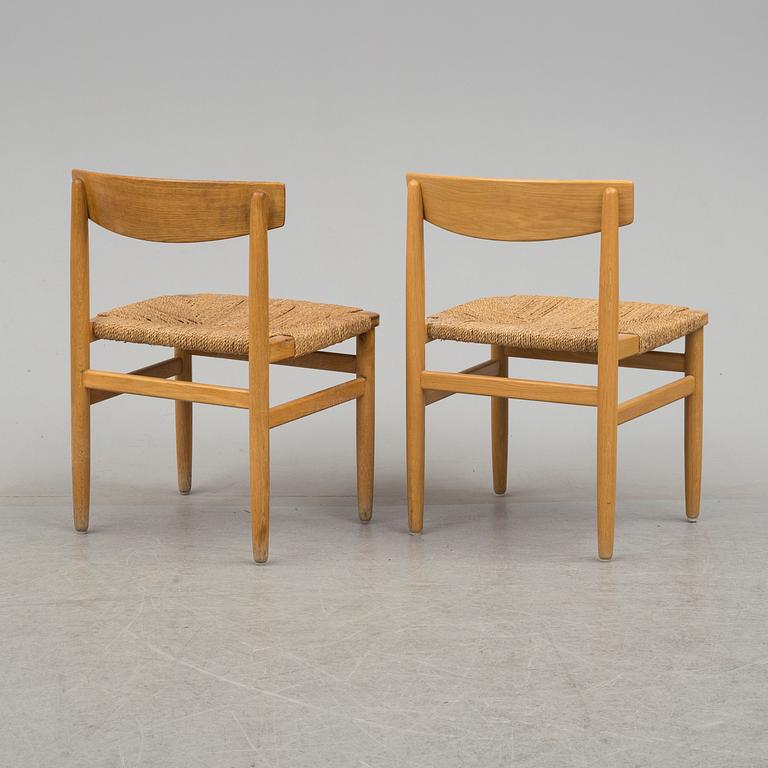 A set of six chairs and a dining table 'Øresund' by Børge Mogensen, Karl Andersson & Söner, Huskvarna, Sweden.