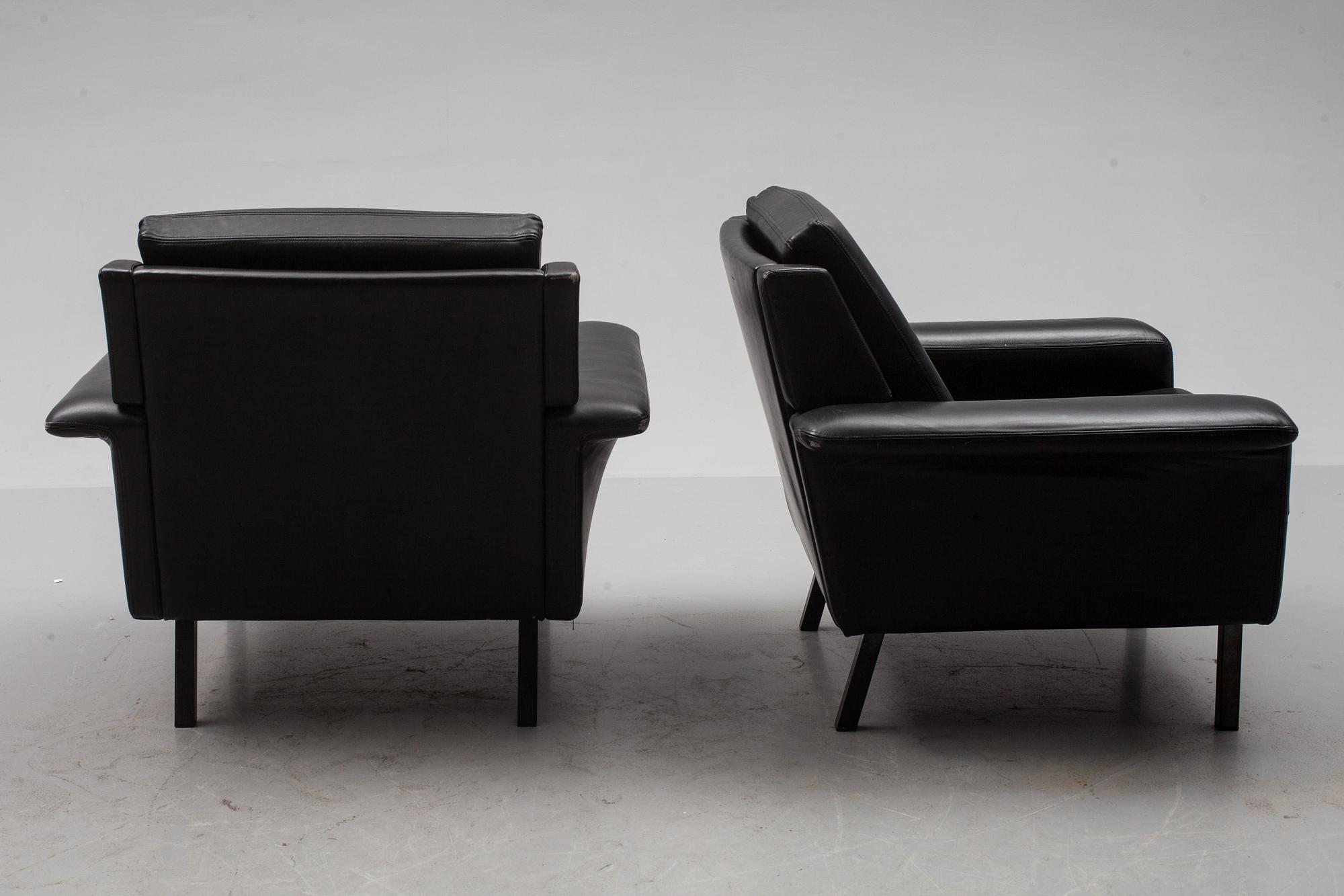 FÅTÖLJER, ett par, Arne Vodder, Fritz Hansen.