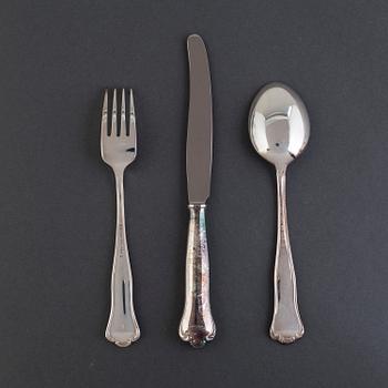 A set of 25 pices silver cutlery, 20th century.